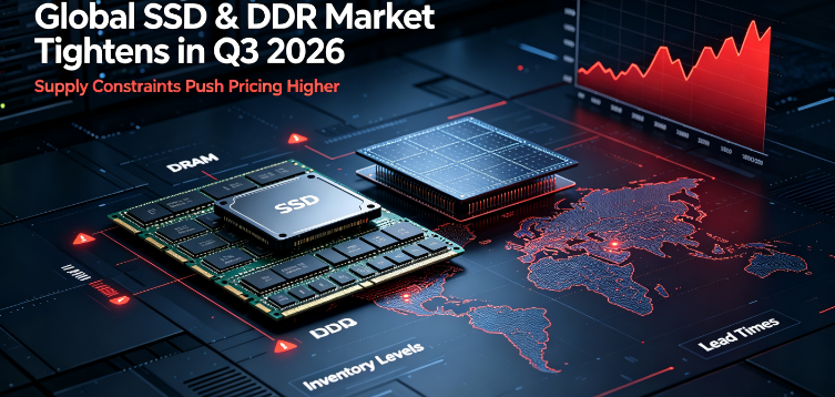 एआई-संचालित कडा आपूर्तिको बीचमा Q3 2026 मा ग्लोबल SSD र DDR मूल्यहरू वृद्धि; GUDGA ले ग्लोबल B2B साझेदारहरूको लागि स्थिर आपूर्ति कायम राख्छ