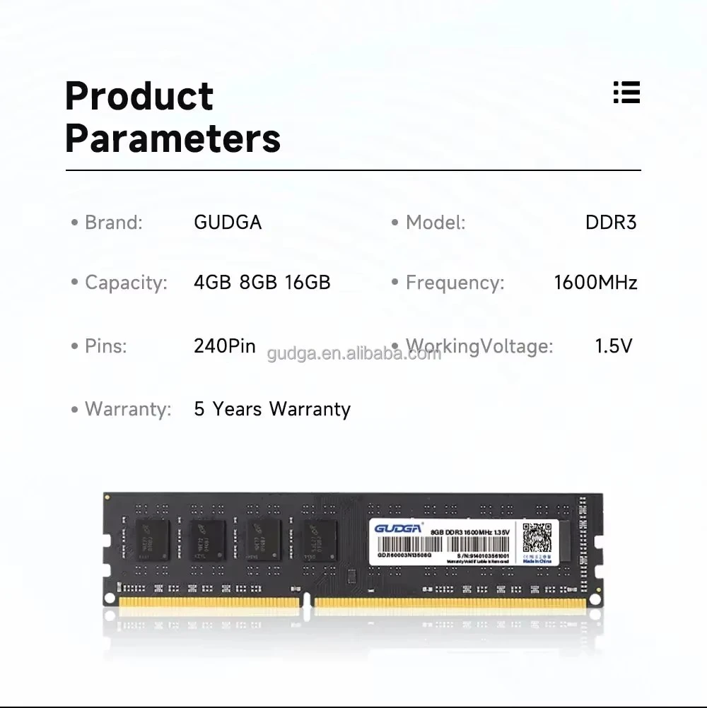 DDR3 1600MHZ Desktop RAM